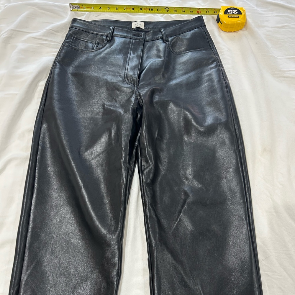 Aritzia Wilfred black leather pants, from a smoke free home